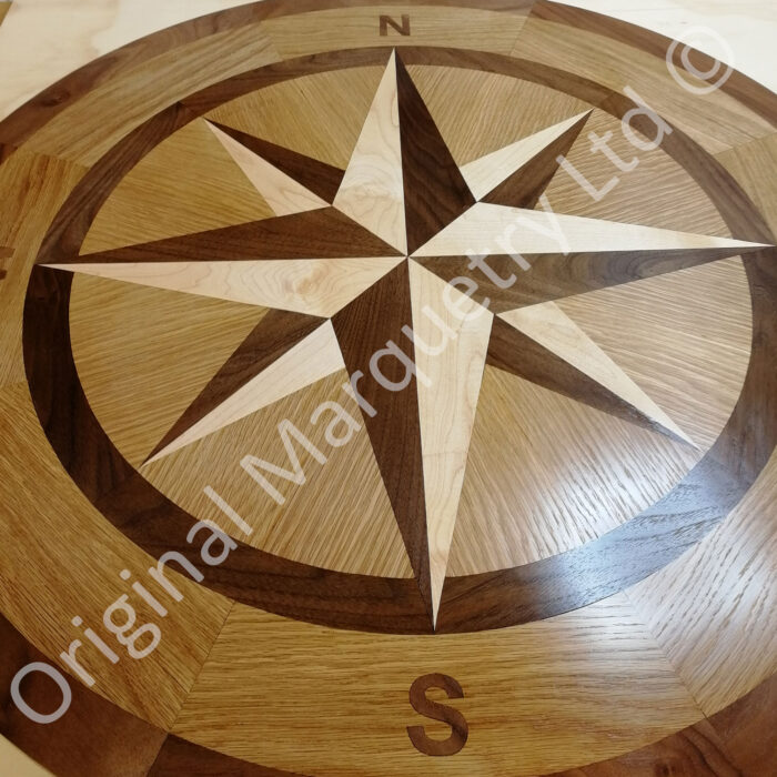 Bespoke Marquetry - Compass Star