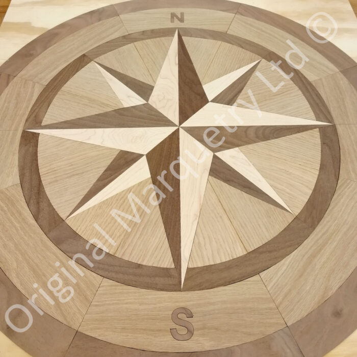 Bespoke Marquetry - Compass Star