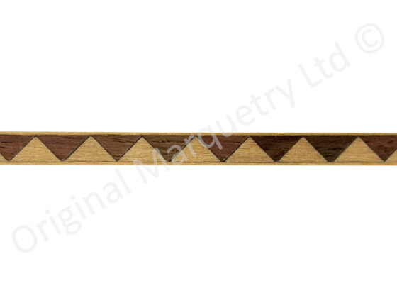 Dogtooth Inlay Bandings 5mm x 1mm x 100cm - B80