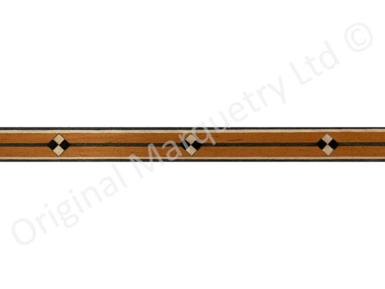 Diamond Inlay Bandings 7mm x 1mm x 100cm - B87