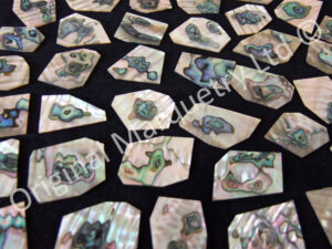 Abalone Off Cut Packs, Blue Centre - No. 4