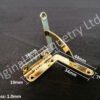 Brass Plated Quadrant Hinges - FB10P - Image 3