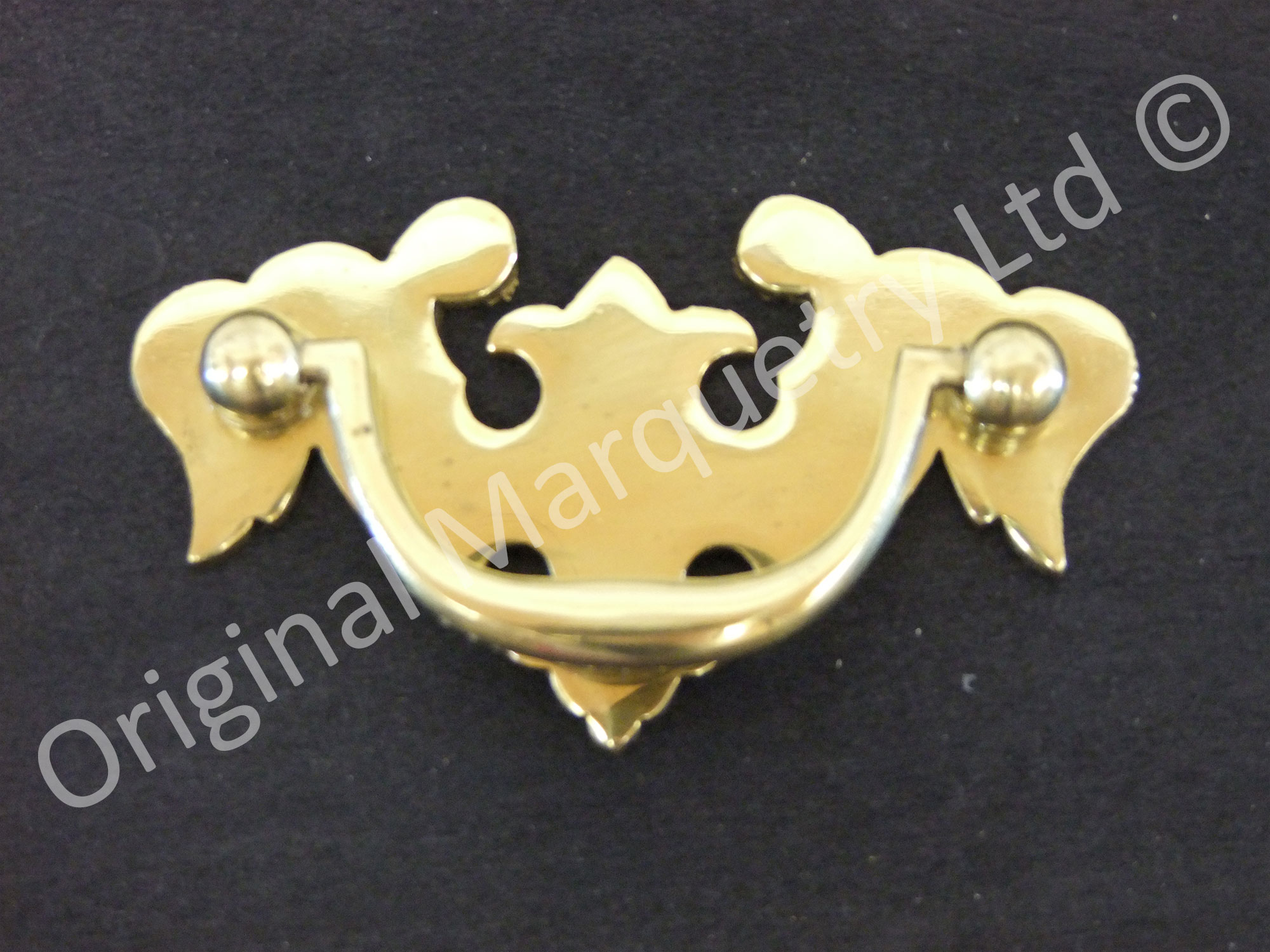 Small Chippendale Brass Drawer Pull