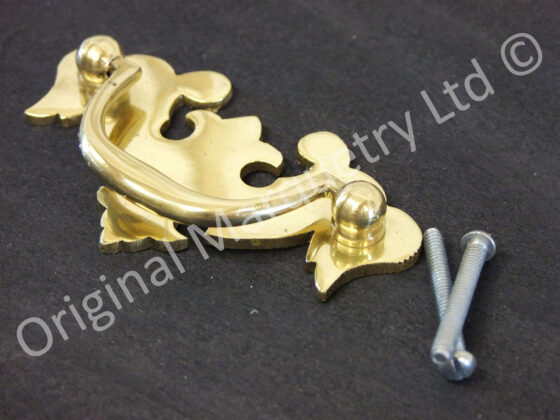 Brass Plate Handles - 90 x 50mm - FB18 - Image 2