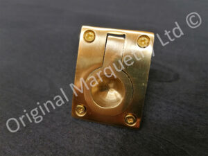 Solid Brass Flush Ring Handles - 50 x 38mm - FB21