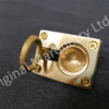 Solid Brass Flush Ring Handles - 50 x 38mm - FB21 - Image 2