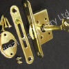 Brass Box Locks - 57 x 20mm - SO10 - Image 2