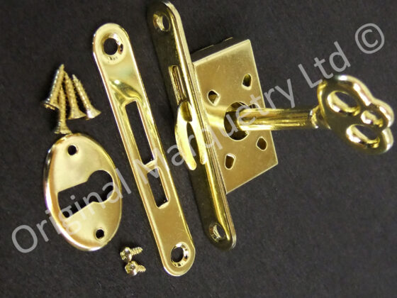 Brass Box Locks - 57 x 20mm - SO10 - Image 2