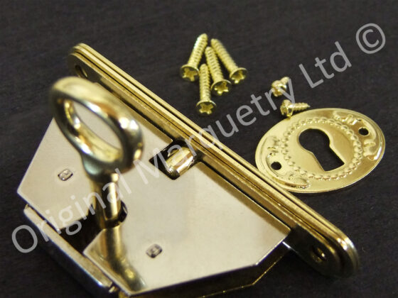 Brass Box Locks - 63 x 28mm - SO9 - Image 2