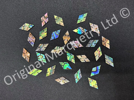 Abalone Paua Notched Diamonds