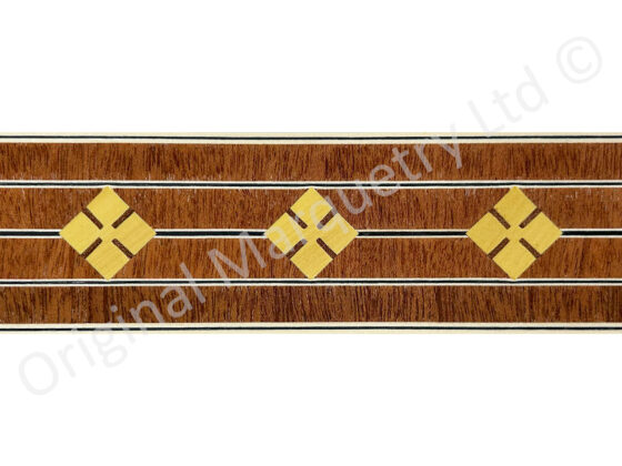 Diamond Wide Inlay Bandings 43mm x 1mm x 100cm - B134