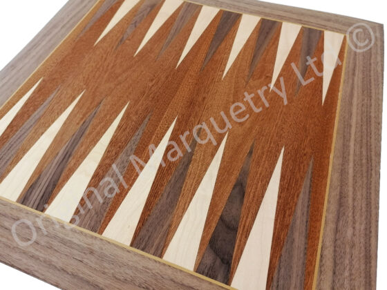 Wood Veneer Backgammon Boards 20"