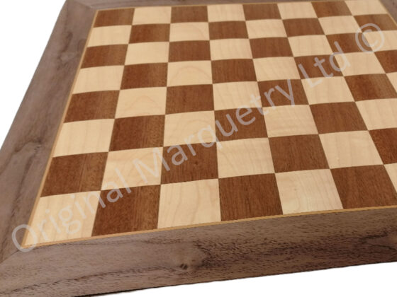 Wood Veneer Chessboards & Draughts Boards 16"