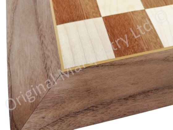 Wood Veneer Chessboards & Draughts Boards 16" - Image 2