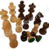 Chess Pieces made from Solid Maple & Rosewood - 70mm x 27mm - Image 2