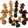 Chess Pieces made from Solid Maple & Rosewood - 70mm x 27mm