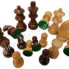 Chess Pieces made from Solid Maple & Rosewood - 85mm x 34mm - Image 2