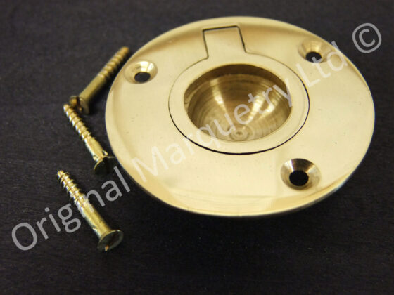 Solid Brass Insert Round Pull Handles - Ø52mm - FB24
