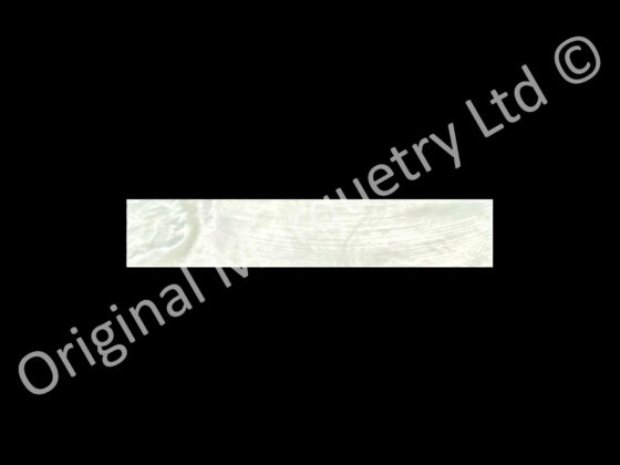 White Mother of Pearl Inlay Shell Bandings - 50 x 10 x 1.5mm