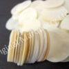 White Mother of Pearl Dots Off Cut - Ø25mm to 30mm - Image 2