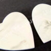 White Mother of Pearl Hearts - Image 2