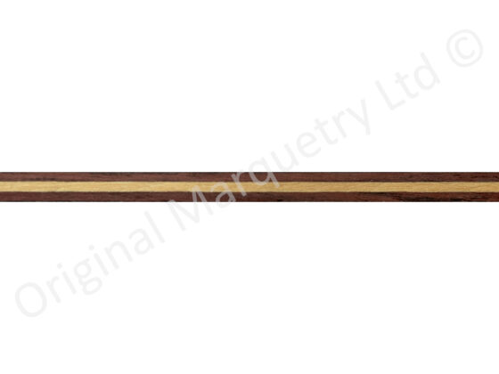 Rosewood & Boxwood Flat Lines 3mm x 1mm x 100cm - R13
