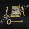 Brass Box Locks - 38 x 25mm - SO3 - Image 2