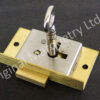 Brass Cupboard Locks - 50 x 28mm - SO5L