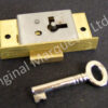 Brass Cupboard Locks - 50 x 28mm - SO5L - Image 2
