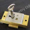 Brass Cupboard Locks - 50 x 28mm - SO5R