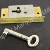 Brass Cupboard Locks - 50 x 28mm - SO5R - Image 2