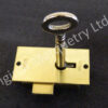 Brass Cabinet Locks - 38 x 19mm - SO6