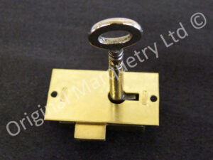 Brass Cabinet Locks - 38 x 19mm - SO6