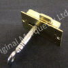 Brass Cabinet Locks - 38 x 19mm - SO6 - Image 2