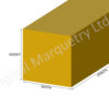 Inlay Square Brass Strip - Shape Guide