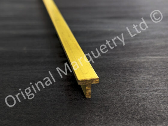 Inlay Brass Strips T-Section