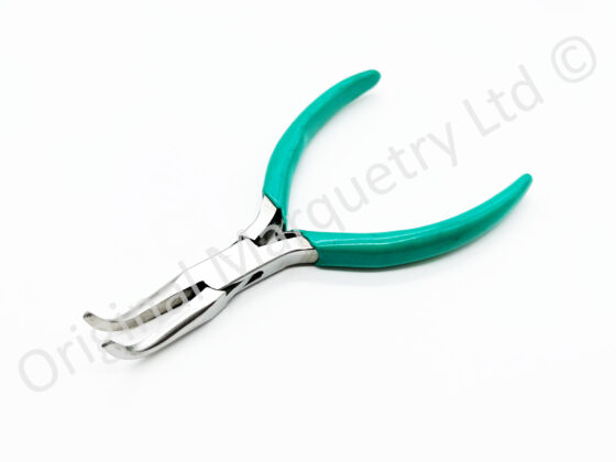 Mini Bent Nose Pliers with Plain Jaws - T125C