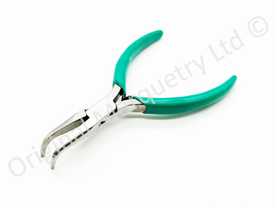 Mini Bent Nose Pliers with Plain Jaws - T125C - Image 2