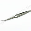 Stainless Steel/Antimagnetic Crosslock Tweezers Curved - T150
