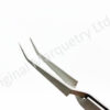 Stainless Steel/Antimagnetic Crosslock Tweezers Curved - T150 - Image 2
