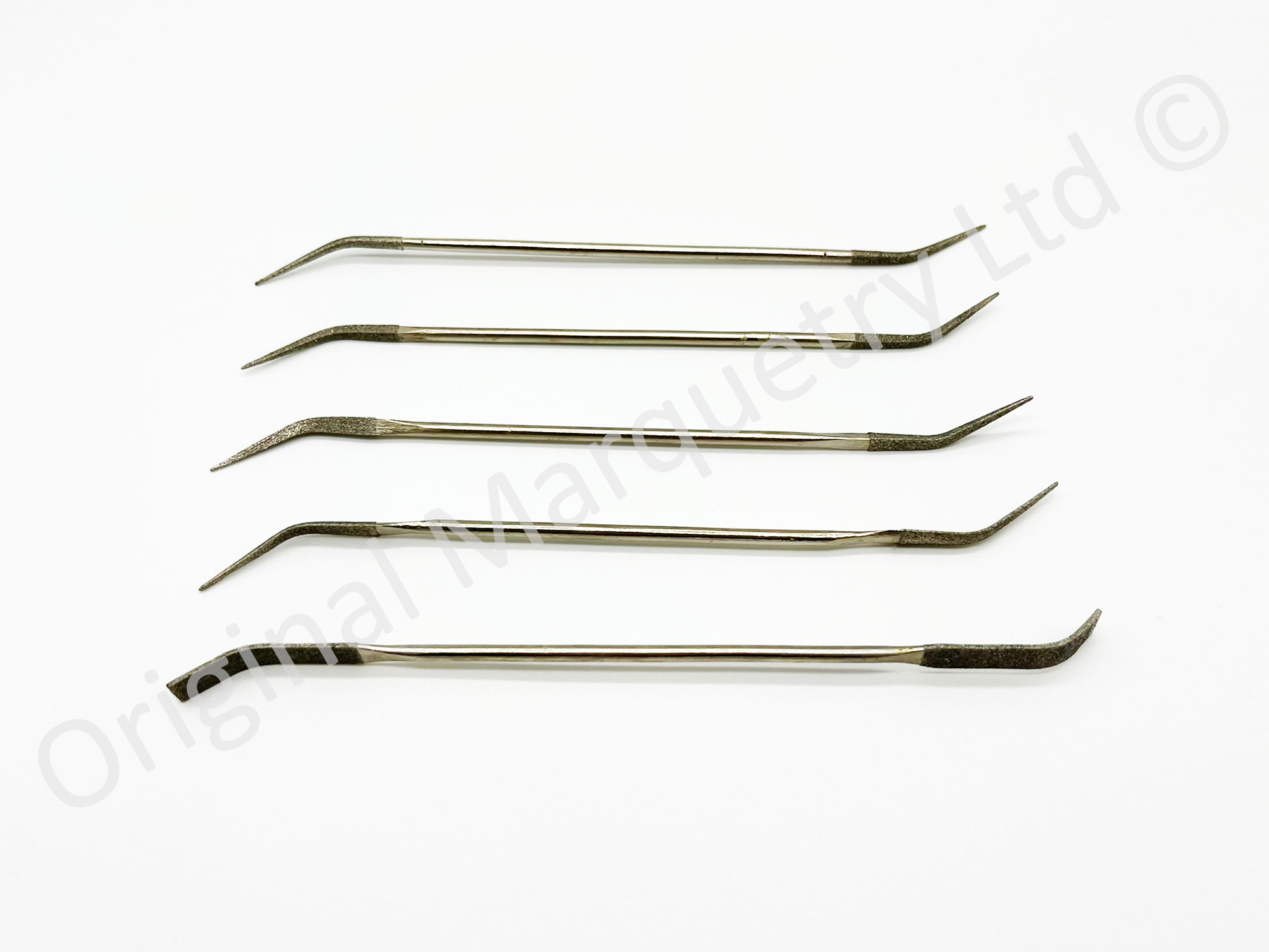 Diamond Coated Double Ended Riffler Needle Files Set of 5 T69