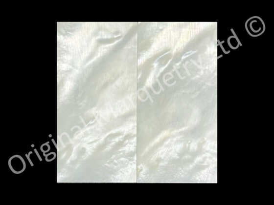 White Mother of Pearl Blanks - 50 x 50 x 1.5mm (formed by 2 pieces)