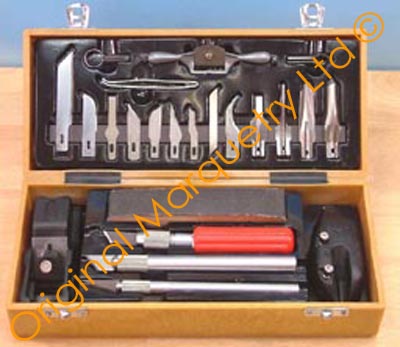 Deluxe 23 Piece Marquetry Craft Knife Tool Set - T76