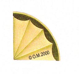 Inlay Marquetry Quadrant Fan - A53