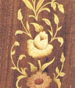 Marquetry Floral Panel - M51 - 195 x 70mm