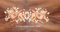 Marquetry Mandolin Panel - M64S - 317.5 x 127mm
