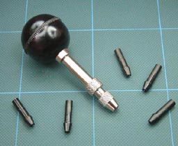 Pin Vice with Revolving Ball Handle - 5pc Collet Set - T119