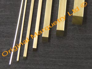 Square Brass Strips - Inlay Brass Strips
