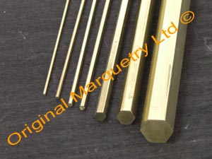 Hexagonal Brass Strips - Inlay Brass Strips