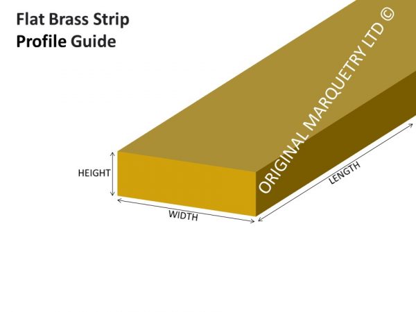 Inlay Flat Brass Strip - Shape Guide